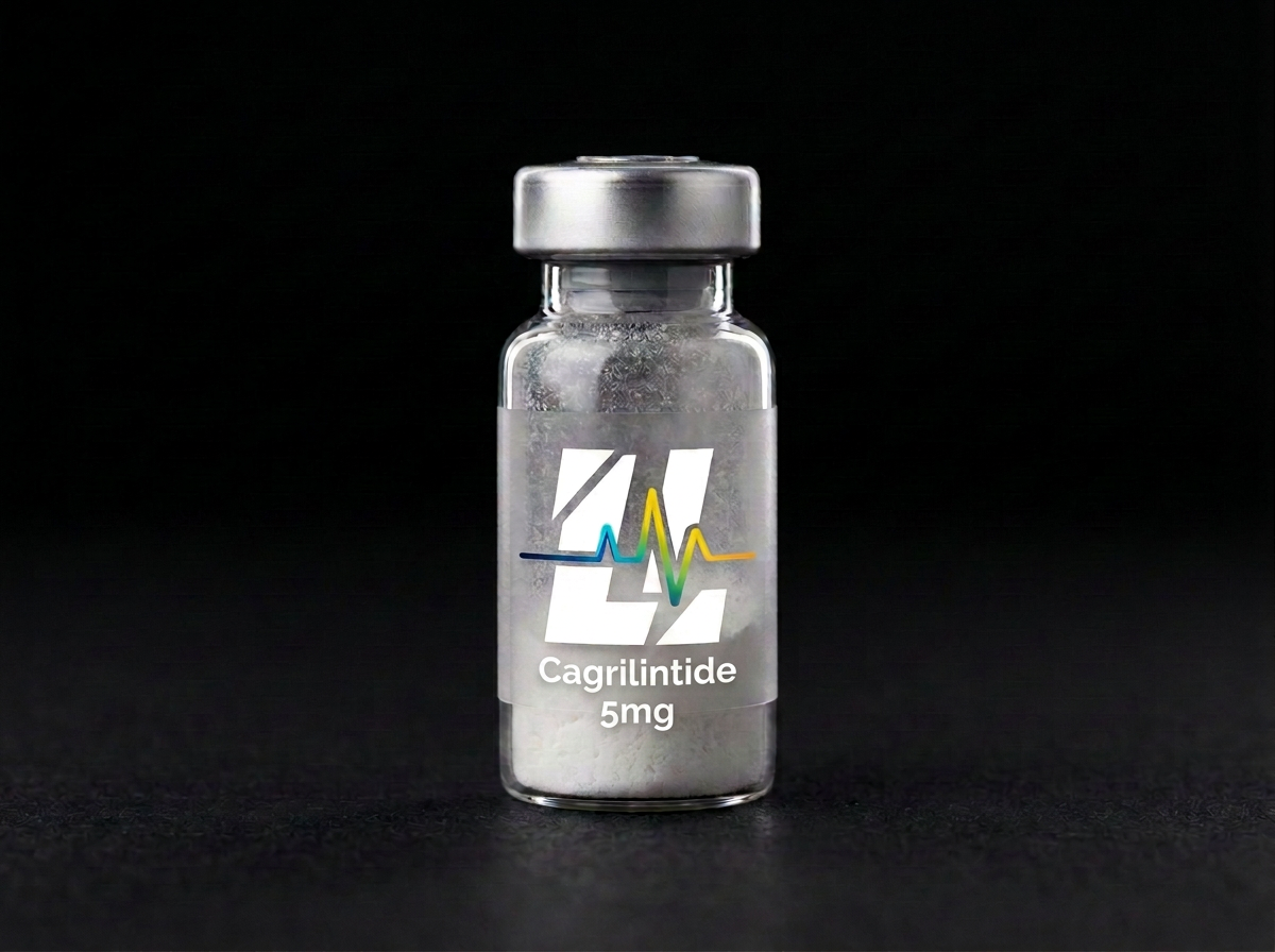 Cagrilintide 5mg research reference material — Amylin analog studied in metabolic and receptor-signaling research.